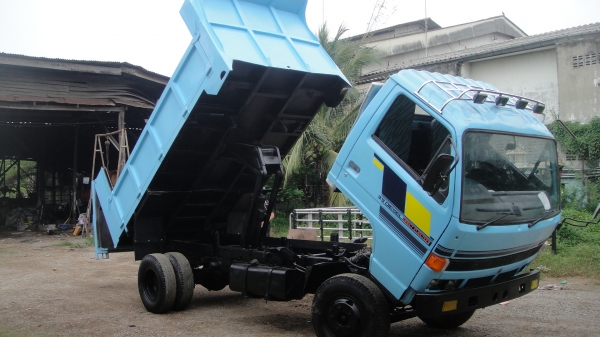 ISUZU NPR ดั๊ม5คิว เครื่อง115แรง เฟืองท้ายเอฟ แอร์ เพาเวอร์ ฟิล์ม รถพร้อมใช้ ราคาถูก