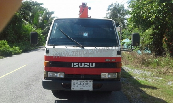 รถบรรทุกติดเครน ISUZU NKR เครนขนาด 2.5ตัน จดทะเบียน ปี 2536  เครื่อง 110 แรงม้า