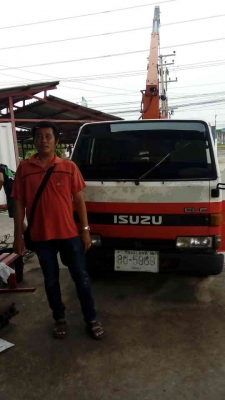 รถบรรทุกติดเครน ISUZU NKR เครนขนาด 2.5ตัน จดทะเบียน ปี 2536  เครื่อง 110 แรงม้า
