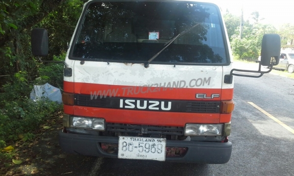 รถบรรทุกติดเครน ISUZU NKR เครนขนาด 2.5ตัน จดทะเบียน ปี 2536  เครื่อง 110 แรงม้า