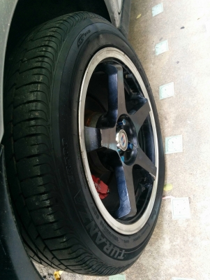 ล้อขอบ16ถูกๆ 1 คุ่ พร้อมยางบริสโตนปี13 ดอกนุ่มๆ ลึกๆ