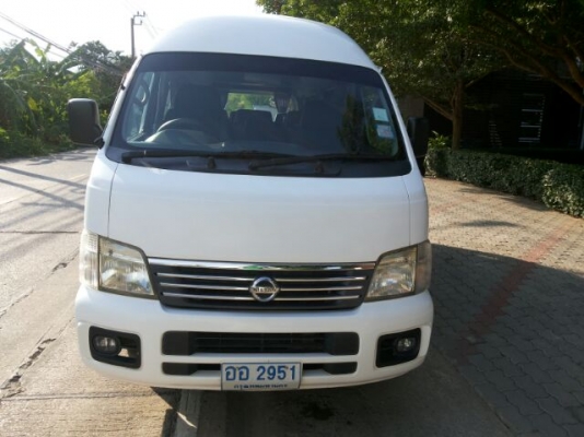 NISSAN URVAN 04 มือ1 ออกห้าง ใช้มา 6 หมื่นกิโล แท้ๆ สวยๆเดิมๆ เครื่องดีเซลเดิมแน่นๆ รถเดิมบางทั้งคัน แอร์เย็นพร้อมหน้าหลัง ช่วงล่างสมบรูณ์  พร้อมใช้งาน