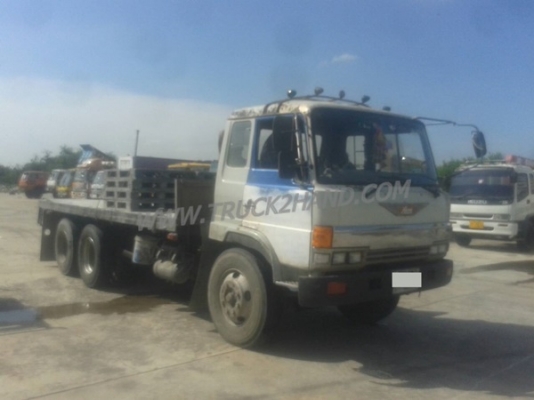 รถบรรทุก 10 ล้อ พื้นเรียบ HINO รุ่น FL117LA   165 แรงม้า กระบะยาว 5.90 เมตร