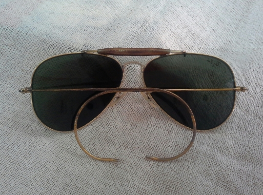 แว่นตานายพลแม็คอาร์เธอร์/ผู้ชายกลางแจ้ง B&amp;L RAY-BAN MacAthur Outdoorsman USA ตัวลึก! ตัวจริง!