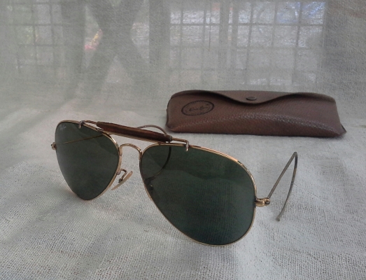 แว่นตานายพลแม็คอาร์เธอร์/ผู้ชายกลางแจ้ง B&amp;L RAY-BAN MacAthur Outdoorsman USA ตัวลึก! ตัวจริง!