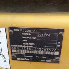 รถขุด KOMATSU PC200-8 HMR 5,000 hr