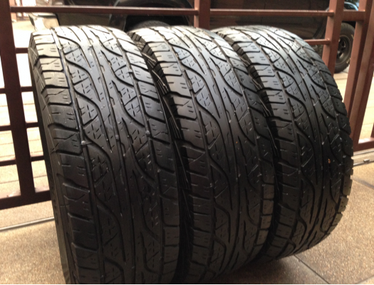 ยาง All Dunlop 265 65 17 ปี12 สภาพดี ดอกเต็ม จำนวน3เส้น ราคาไม่แพง