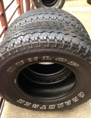ยาง All Dunlop 265 70 16 กลางปี11 จำนวน2เส้น made in Japan ดอกดี ไม่มีปะ ราคาไม่แพง