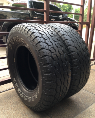 ยาง All Dunlop 265 70 16 กลางปี11 จำนวน2เส้น made in Japan ดอกดี ไม่มีปะ ราคาไม่แพง