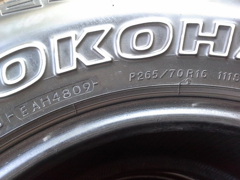 Yokohama AT 265/70/16 สิ้นปี09 สภาพดี 1ชุด