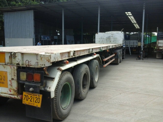 ขายรถบรรทุก 22 ล้อหัวลากหางพื้นเรียบ ISUZU DECA 320 แรงม้าปี 2550แมกโหลด ลูกพ่วง 3 เพลาอุ๋พนัส ราคา 1550000