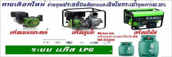 เครื่องปั่นไฟระบบ Gas LPG 1000w 1kw เครื่องปั่นไฟระบบ Gas LPG 1000w 1kw