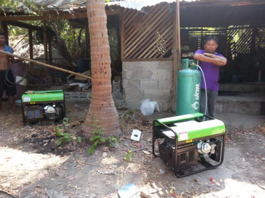 เครื่องปั่นไฟระบบ Gas LPG 1000w 1kw เครื่องปั่นไฟระบบ Gas LPG 1000w 1kw