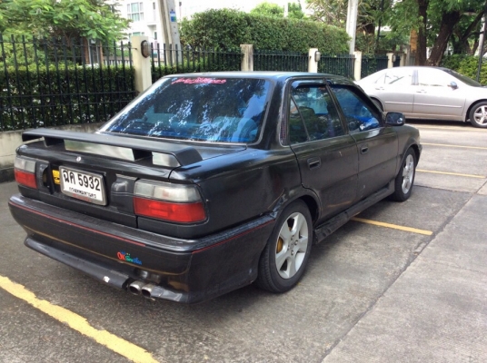 ขายรถโตโยต้า โคโลล่า ปี91 เครื่องสามห่วงหัวฉีด 1.3 เกียร์ธรรมดา ติดแก๊สLPG เพาเวอร์ ภายในสวยเดิมๆแอร์พร้อม วิทยุCD ตัวถังเดิมสีใช้ได้ไม่ผุ แม็ก15" เครื่องดี ช่วงล่างแน่นเลยครับ ขับดีเลยพร้อมใช้งานครับ ขายด่วนน