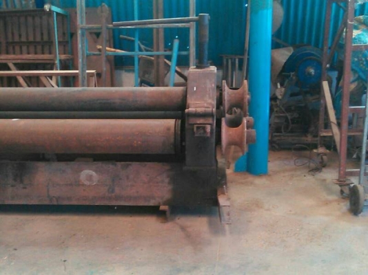 ขายเครื่องม้วนเหล็ก8ฟุตม้วนได้6มิลมีหัวดัดเพลา4นิ้วของไทยพร้อมใช้