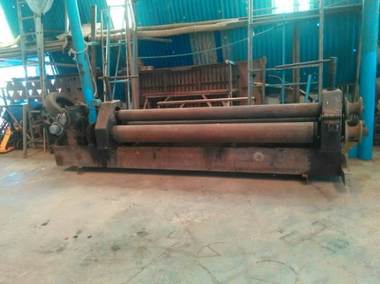 ขายเครื่องม้วนเหล็ก8ฟุตม้วนได้6มิลมีหัวดัดเพลา4นิ้วของไทยพร้อมใช้