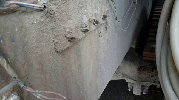 Isuzu deca 270 รถสิบล้อโม่ปูน