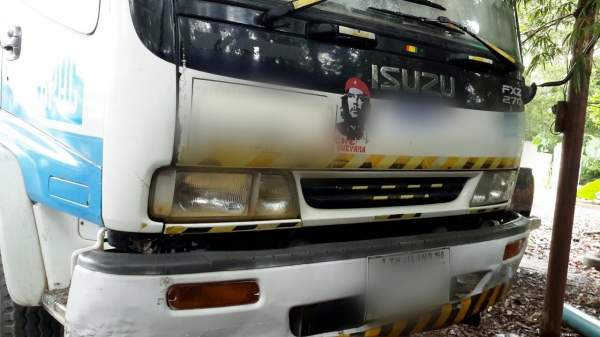 Isuzu deca 270 รถสิบล้อโม่ปูน