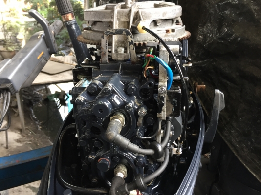 เครืองเรือ yamaha40cvเก่าญี่ปุ่น