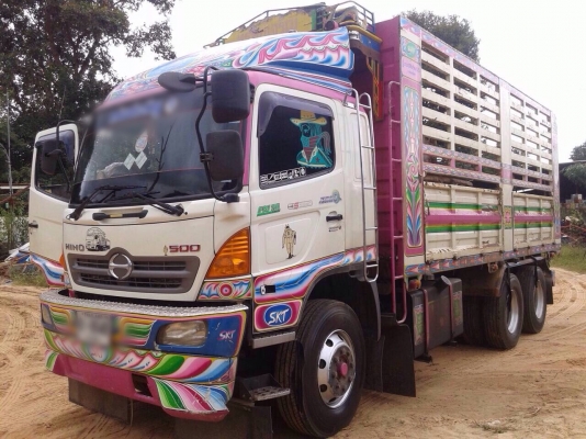 ขายรถพ่วงแม่ลูก Hino S500 เครื่อง 344 แรง ปี 53 กระบะดัมพ์แม่ลูก ลูก 3 เพลาแท้ ยาว 6.80 เมตร