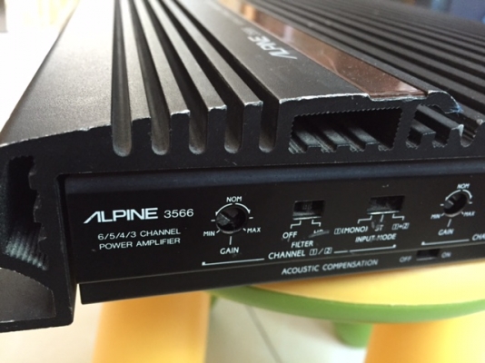 ขาย-แอมป์ Alpine 3566 3/4/5/6 channel แชนแนล สภาพสวยพร้อมใช้