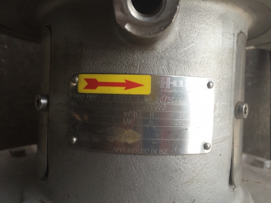 ขายปั้มน้ำ 5แรง ไฟ380 ตัวปั้มเป็นสแตนเลส ใช้งานได้เลยครับ