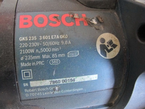 ขายเลื่อยวงเดือนBoschของแท้สภาพสวยพร้อมใบตัด