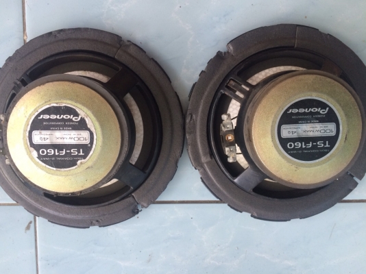 ลำโพง Pipneer TS-F160 2 ทาง 6.5นิ้ว 100W กรวยเคฟล่า เคฟล่าเปื้อน มือ2 ญี่ปุ่น