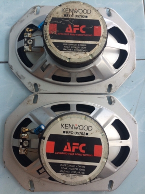 ลำโพง KENWOOD KFC-U5792 2ทาง 5*7นิ้ว 120W กรวยโพลี เสียงกลางแหลมชัด เบสแน่น มือ2 ญี่ปุ่น