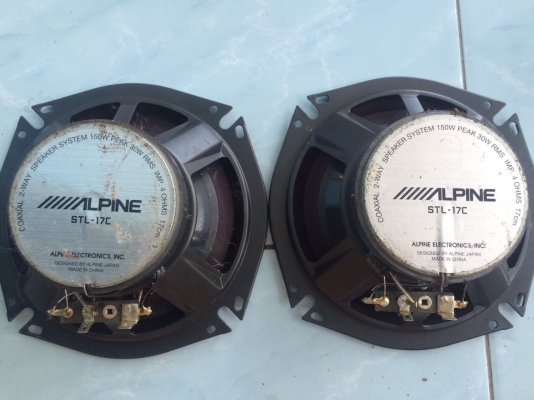 ลำโพง Alpine STL-17C 2ทาง 6.5นิ้ว 150W กรวยโพลี เสียงกลางแหลมชัด ใส เบสนุ่ม มือ2 ญี่ปุ่น ลำโพง Alpine STL-17C 2ทาง 6.5นิ้ว 150W กรวยโพลี เสียงกลางแหลมชัด ใส เบสนุ่ม มือ2 ญี่ปุ่น