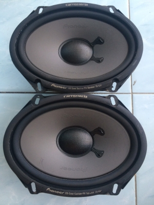 ลำโพง Pioneer TS-C57 5คูณ7 นิ้ว 120W กรวยโพลี เสียงกลางชัด เบสนุ่ม Made in Japan มือ2 ญี่ปุ่น