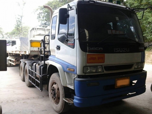 10ล้อหัวลาก2เพลาISUZU DECA-320 พร้อมหางพ่วงพื้นเรียบสามมิตร 3เพลา 12.50ม. **ขาย ISUZU DECA-320 (MAXLOAD) ปี50 หัวลาก10ล้อ2เพลา พร้อมหางพ่วงพื้นเรียบ 3เพลา สามมิตรฯ 12.50ม. สภาพดี เดิม พร้อมใช้งาน ราคาเบาๆ ISUZU DECA GXZ23NH2 4 6SD1