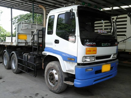 10ล้อหัวลาก2เพลาISUZU DECA-320 พร้อมหางพ่วงพื้นเรียบสามมิตร 3เพลา 12.50ม. **ขาย ISUZU DECA-320 (MAXLOAD) ปี50 หัวลาก10ล้อ2เพลา พร้อมหางพ่วงพื้นเรียบ 3เพลา สามมิตรฯ 12.50ม. สภาพดี เดิม พร้อมใช้งาน ราคาเบาๆ ISUZU DECA GXZ23NH2 4 6SD1