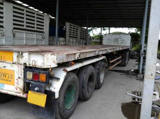 10ล้อหัวลาก2เพลาISUZU DECA-320 พร้อมหางพ่วงพื้นเรียบสามมิตร 3เพลา 12.50ม. **ขาย ISUZU DECA-320 (MAXLOAD) ปี50 หัวลาก10ล้อ2เพลา พร้อมหางพ่วงพื้นเรียบ 3เพลา สามมิตรฯ 12.50ม. สภาพดี เดิม พร้อมใช้งาน ราคาเบาๆ ISUZU DECA GXZ23NH2 4 6SD1