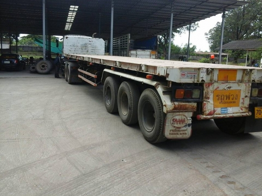 10ล้อหัวลาก2เพลาISUZU DECA-320 พร้อมหางพ่วงพื้นเรียบสามมิตร 3เพลา 12.50ม. **ขาย ISUZU DECA-320 (MAXLOAD) ปี50 หัวลาก10ล้อ2เพลา พร้อมหางพ่วงพื้นเรียบ 3เพลา สามมิตรฯ 12.50ม. สภาพดี เดิม พร้อมใช้งาน ราคาเบาๆ ISUZU DECA GXZ23NH2 4 6SD1