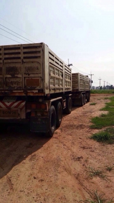 ขายรถพ่วง Hino S500 เครื่อง 344 แรง ปี 53 กระบะดัมพ์เหล็กแม่ลูก ลูก 3 เพลา ทะเบียนพร้อม