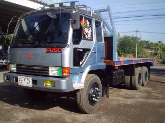 ขายรถสิบล้อเพลาเดียว Mitsubishi เครื่อง 6D16-195 แรง ปี 33 พื้นเรียบ พร้อมใช้งาน