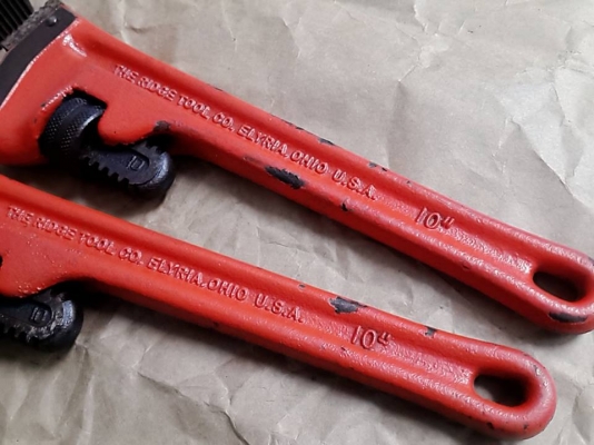 ประแจ Ridgid ขนาด 10 นิ้ว