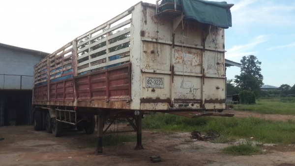 ขายด่วน หางคอกไม่ดั้ม ลูก สามเพลา ยาว12เมตร เอกสารพร้อมโอน