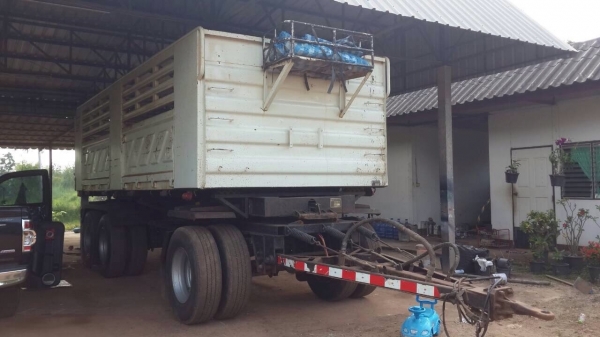 ขาย HINO MEGA 380 พ่วงแม่ลูกดั๊ม กระบะเหล็กสามมิตร รถปี 57