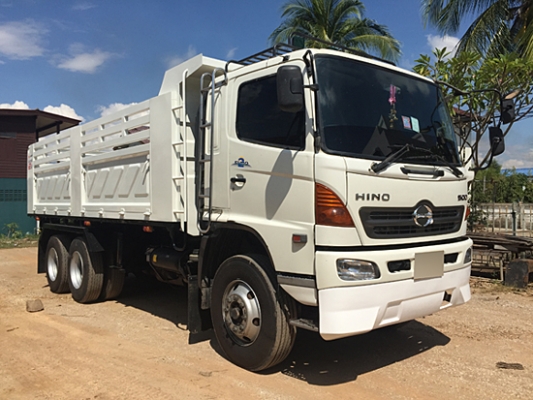 ฝากขาย ขาย HINO MEGA 320 ยูโรทู ดั้มสามมิตร มีระบบลาก ยางเรเดียล เครื่องเดิม เกียร์เดิม
