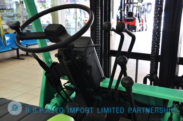 ขายรถโฟล์คลิฟท์มือสอง MITSUBISHI รุ่น FG25-55015 ราคา 215,000 บาท นำเข้าจากประเทศญี่ปุ่น 100\% ไม่เคยใช้งานในประเทศไทย