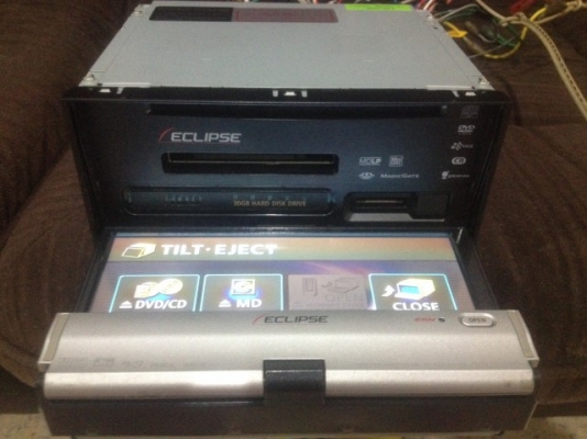 ECLIPSE AVN 7705HDรุ่นใหญ่มีลายเอ้า เล่น HDD DVD MP3 ของเก่าญี่ปุ่นสภาพ