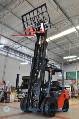 ขายรถโฟล์คลิฟท์มือสอง TOYOTA รุ่น 8FD30-14398 ราคา xxx,xxx บาท นำเข้าจากประเทศญี่ปุ่น 100\% ไม่เคยใช้งานในไทย
