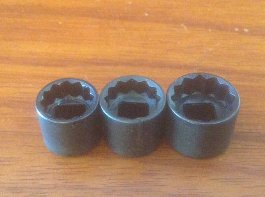 ขายลูกบล็อคขันน็อต 7/8" 12 เหลี่ยมพิเศษสำหรับขันหนัก เบอร์ 15,16,18 mm. ขนาด 3/8 จัดส่ง ฟรี