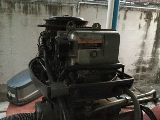 ขายเรือไฟเบอร์ 15 ฟุตพร้อมเครื่องyamaha 55 มีคลิบเรือวิ่ง