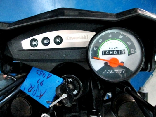 KSR  สีดำ  สต๊าทมือ แต่งสวย ภายนอก เครื่องเดิม รถเดือน มิถุนายน ปี57 ไมล์ 14000โล  ฟรีโอน แถม 4 รายการ 35900