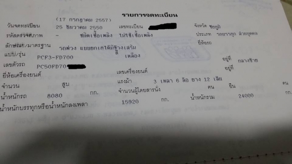 ขาย Hino mega 320 ดั๊ม แม่-ลูก ลูกสามเพลา