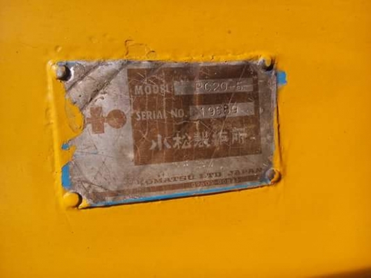 ขายรถขุด KOMATSU. PC20-5  รถเก่านอกแท้ มีเอกสารใบอินวอย รถไม่เคยใช้งานในไทย สนใจติดต่อ099-907-9273กิ๊ฟ