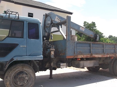 รถเฮี๊ยบ 6 ล้อ เครน MITSUBISHI